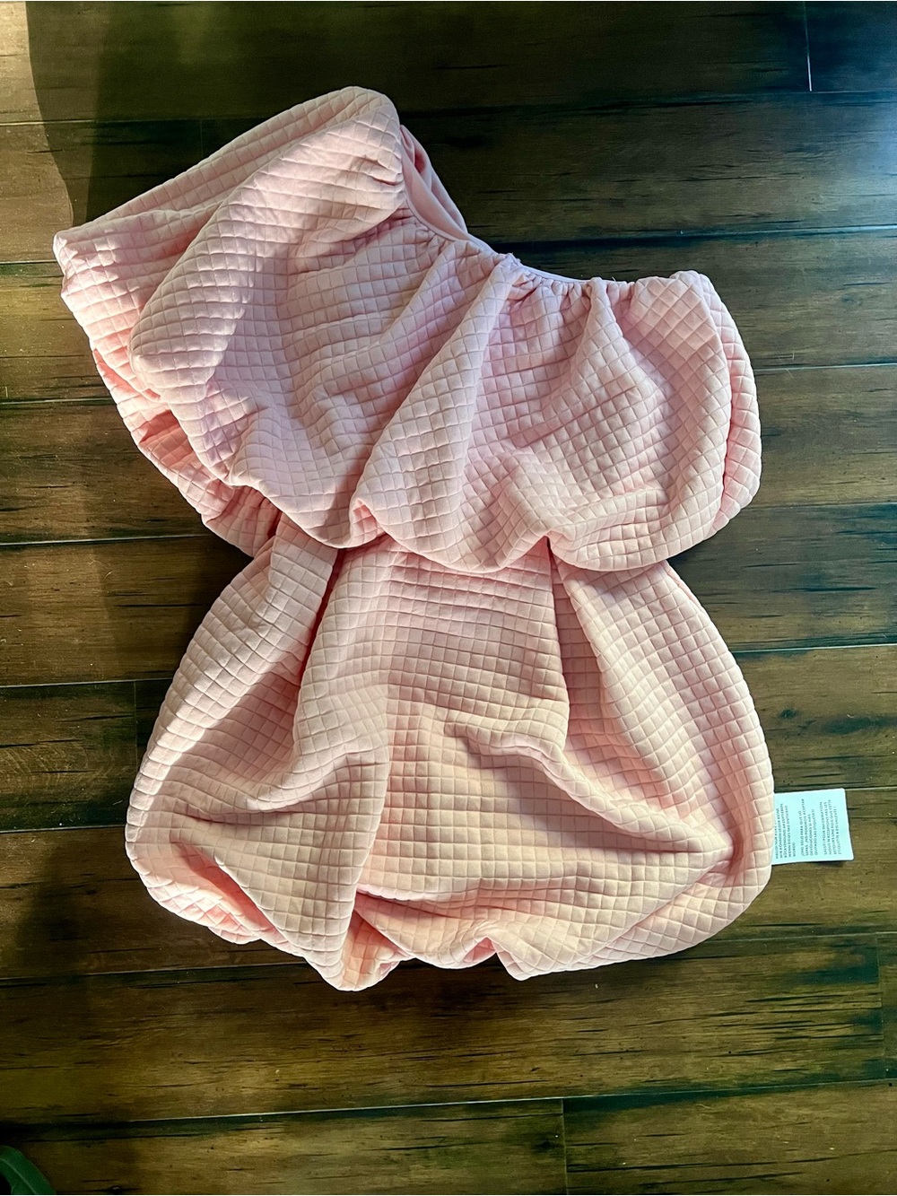 NWT - ASOS DESIGN Pink One Shoulder Bubble Dress - Size 0 - Picture 3 of 9